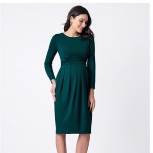 Seraphine Green Maternity and Nursing Dress